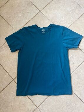 Men's V-Neck T-Shirt in Teal Blue